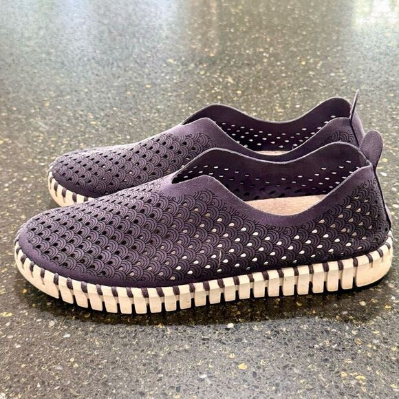 Ilse Jacobsen Tulip Slip on loafers. Navy Blue. Size 39. - Picture 3 of 10